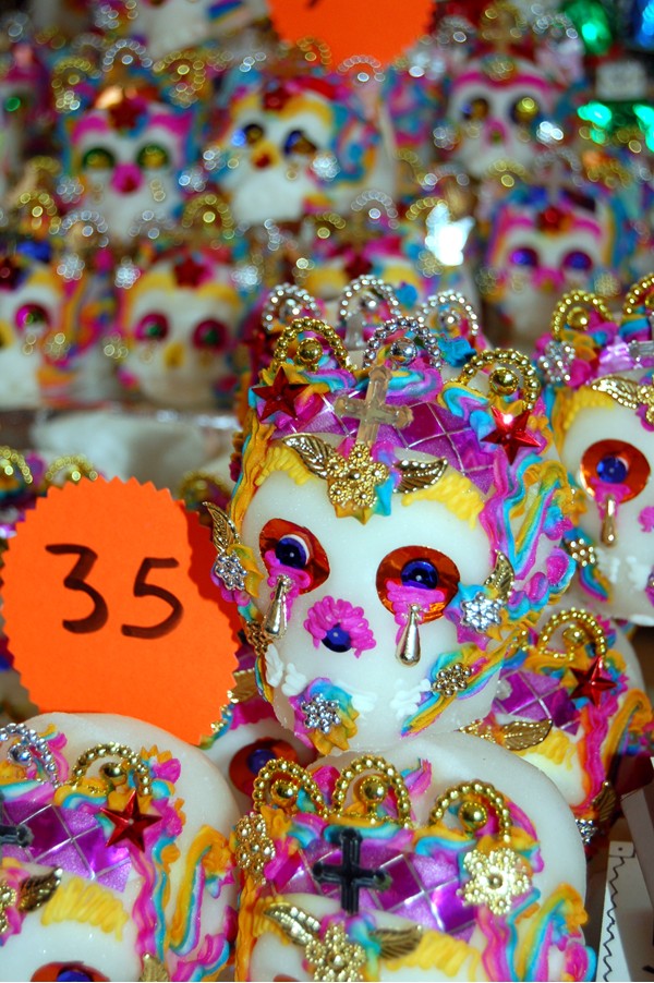 Sugar skulls for sale in Toluca Mexico For the second year in a row