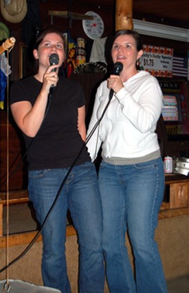 Suzanne and I sing "Ob La Di, Ob La Da" at The Last Cast Tavern.